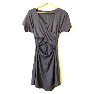 Express Front Twist and Cut Out Tshirt Dress